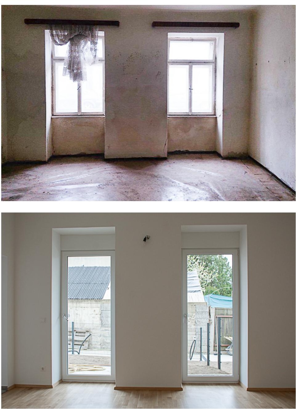 Vorher-Nachher-Dokumentation einer Wohnungssanierung, Amtstraße 10